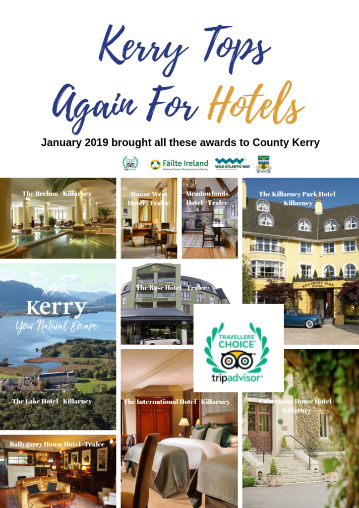 County Kerry Tops for hotels Awards