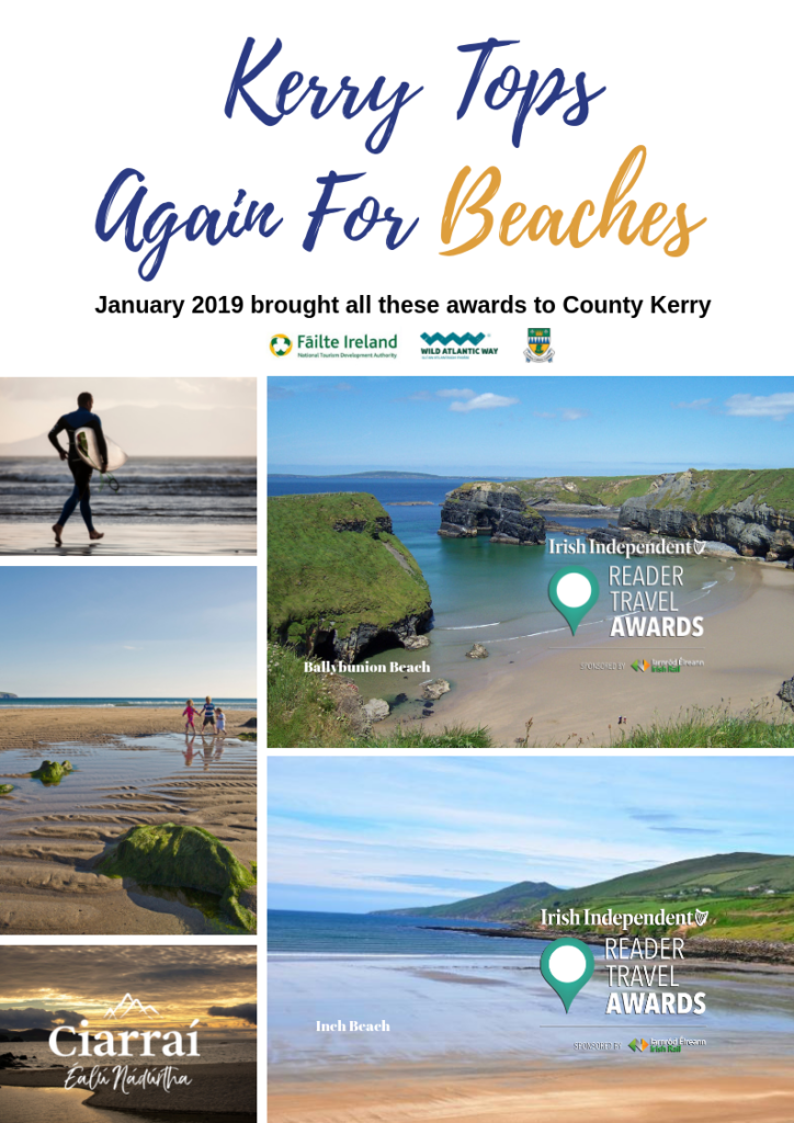 County Kerry Tops for beaches Awards