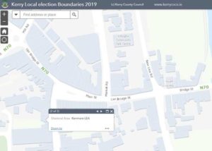 Kenmare local electoral area bounday map