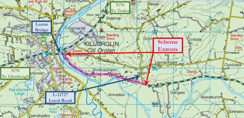 N72 Killorglin Anglont Map