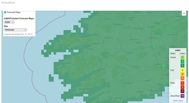 Pollutant Forcast Maps