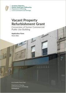 Conversion of a former commercial or public building.